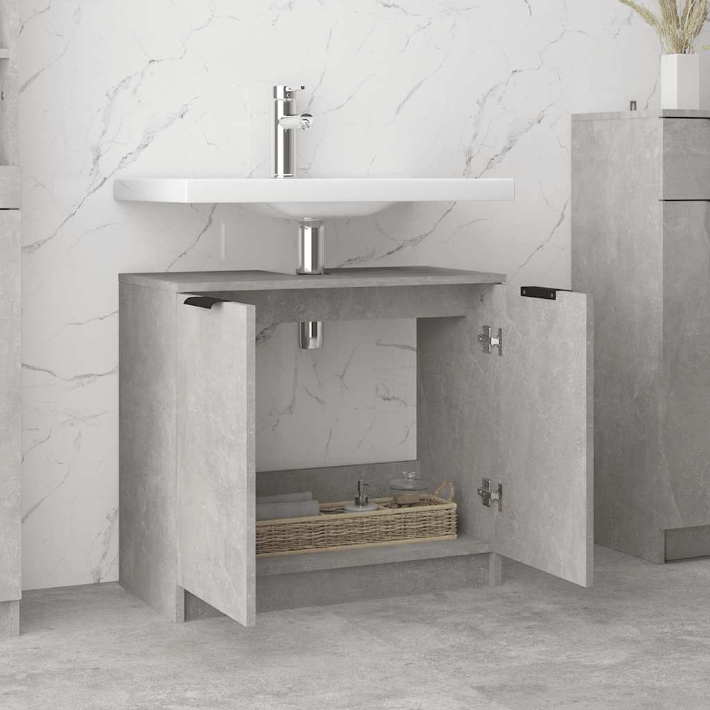 vidaXL Badkamerkast Betongrijs 64,5cm - 35% Korting!