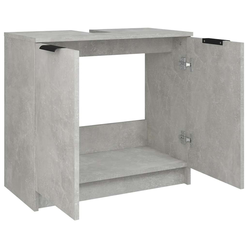 vidaXL Badkamerkast Betongrijs 64,5cm - 35% Korting!