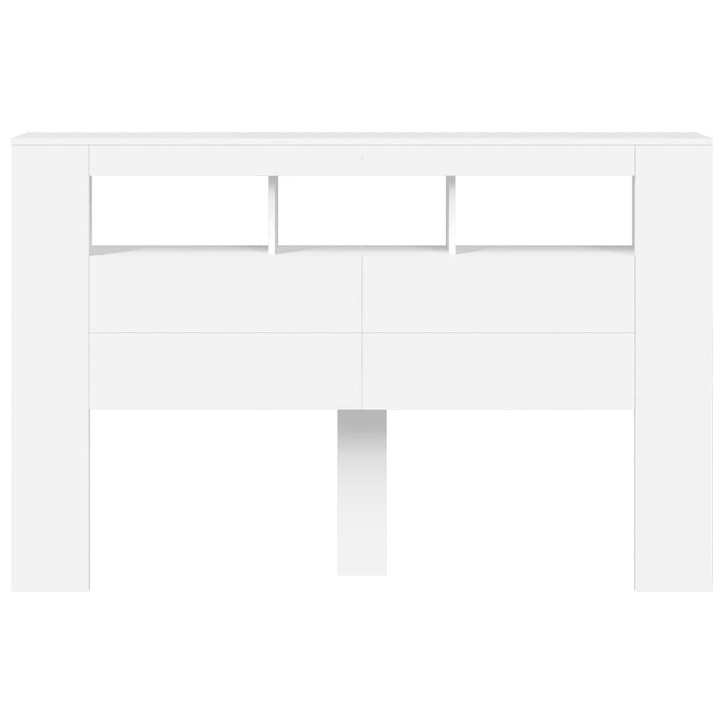 vidaXL LED Hoofdeinde 160cm Wit - Zo Goed Als Nieuw! 35% Korting