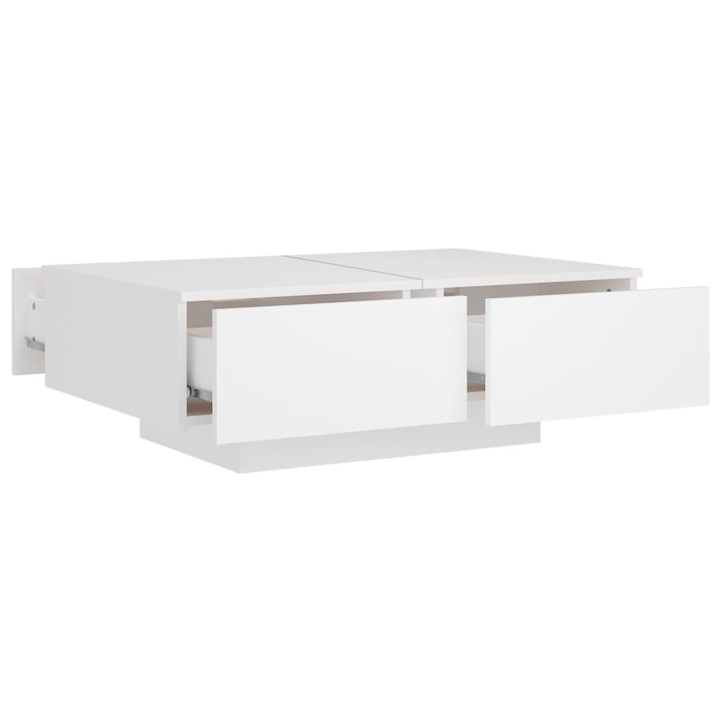 Salontafel Wit Hout 90x60cm - 35% Korting! (Retour)