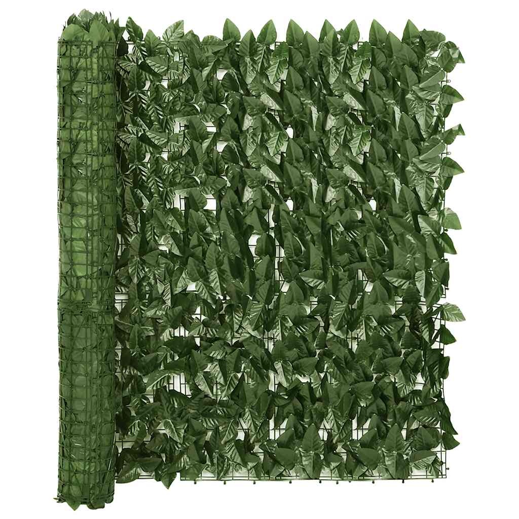 vidaXL Balkonscherm Donkergroen 600x100cm - 35% Korting!