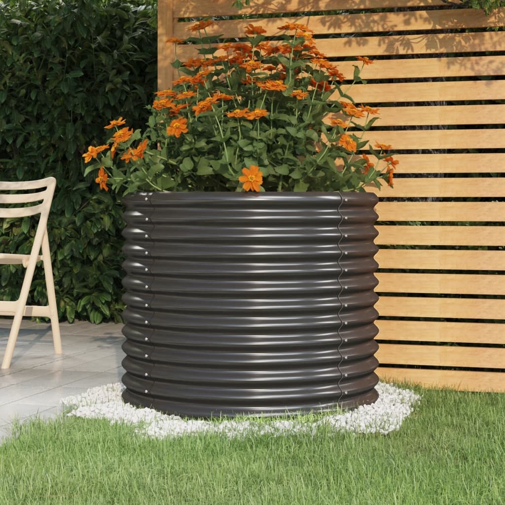 VidaXL Plantenbak 80x80cm Antraciet - 35% Korting!
