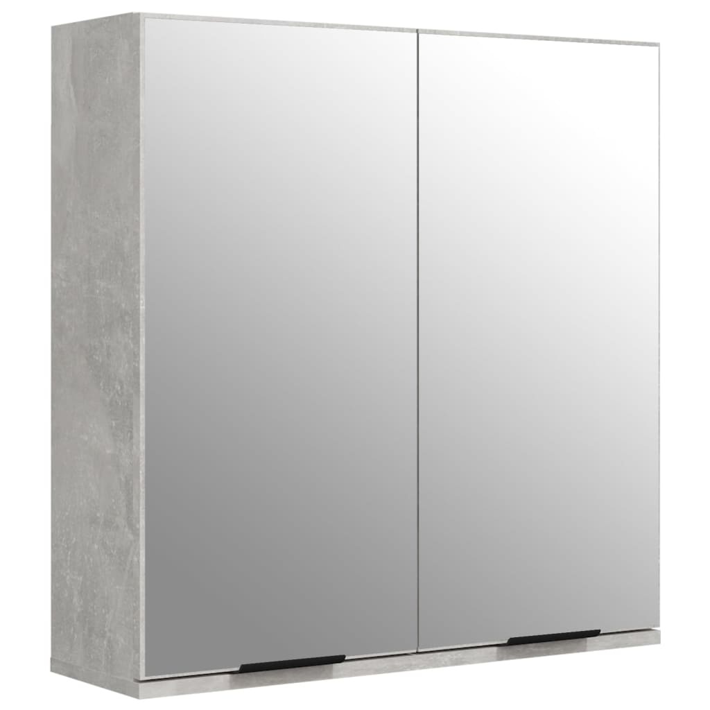 Badkamerkast met Spiegel Betongrijs 64cm - 35% Korting!
