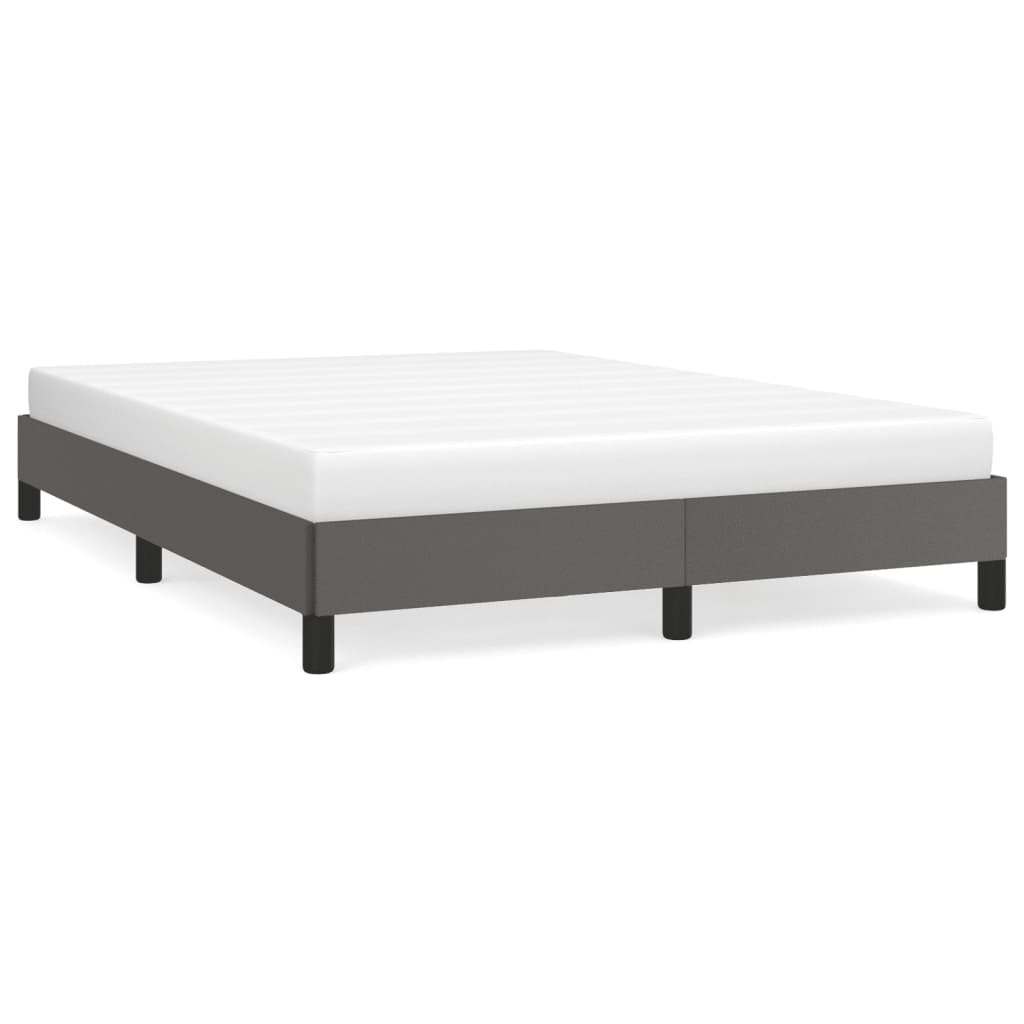 vidaXL Bedframe Kunstleer Grijs 140x190 - Retourdeal! 35% Korting