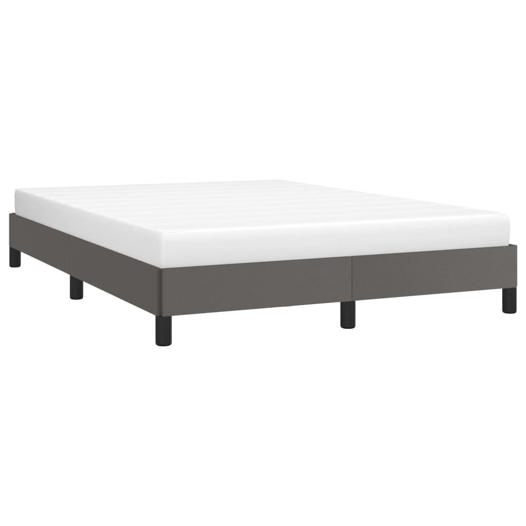 vidaXL Bedframe Kunstleer Grijs 140x190 - Retourdeal! 35% Korting