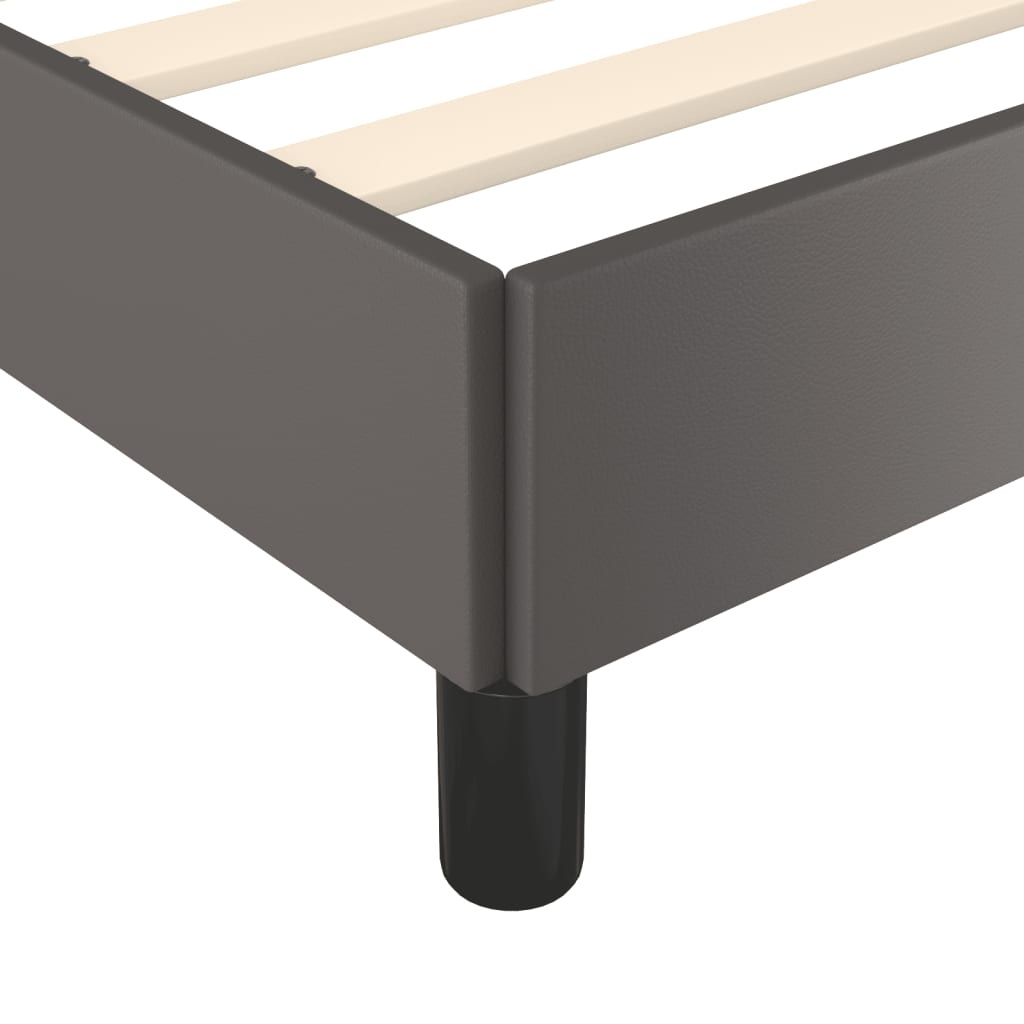 vidaXL Bedframe Kunstleer Grijs 140x190 - Retourdeal! 35% Korting