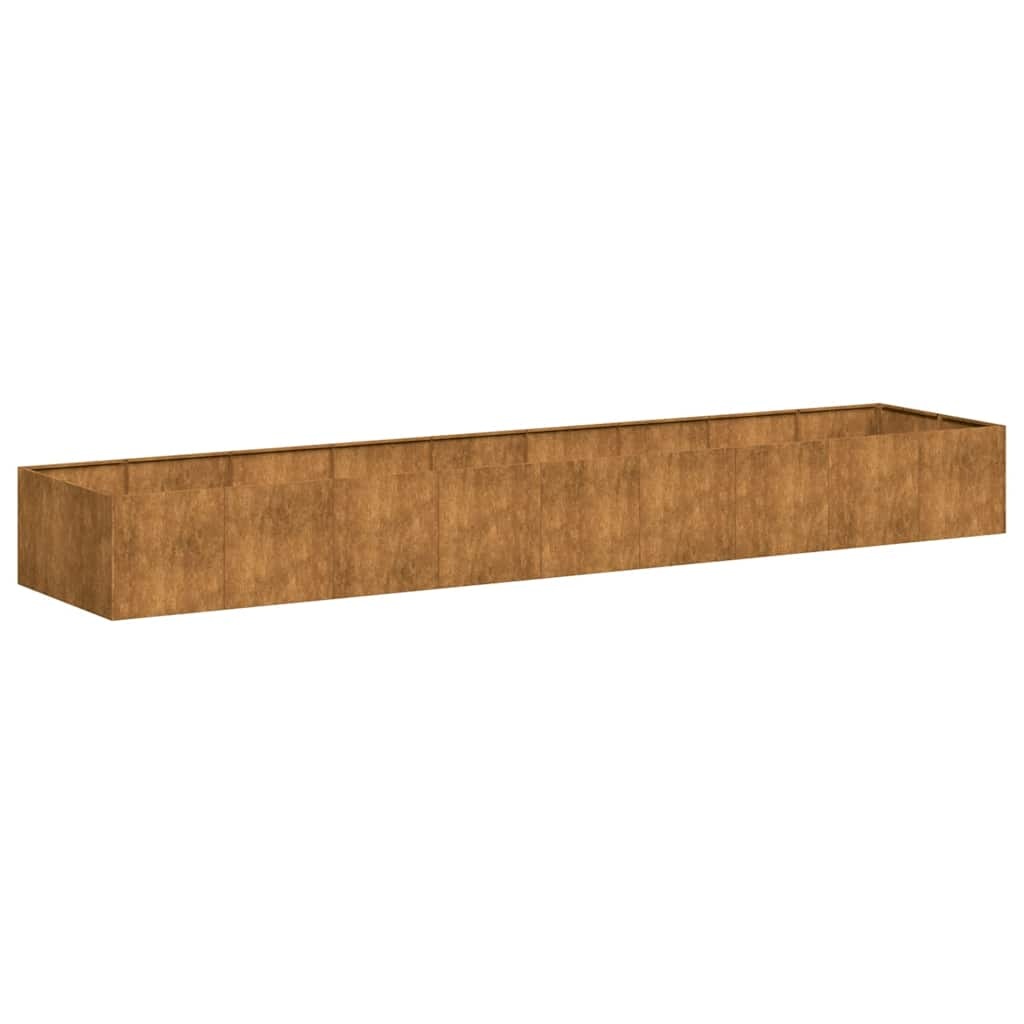 VidaXL Plantenbak Roestig 360cm - 35% Korting! Weervast Staal