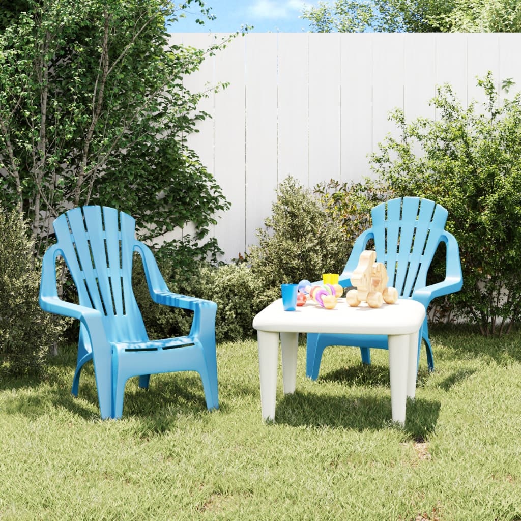 VidaXL Kindertuinstoelen Blauw (2 st) -35% Korting!