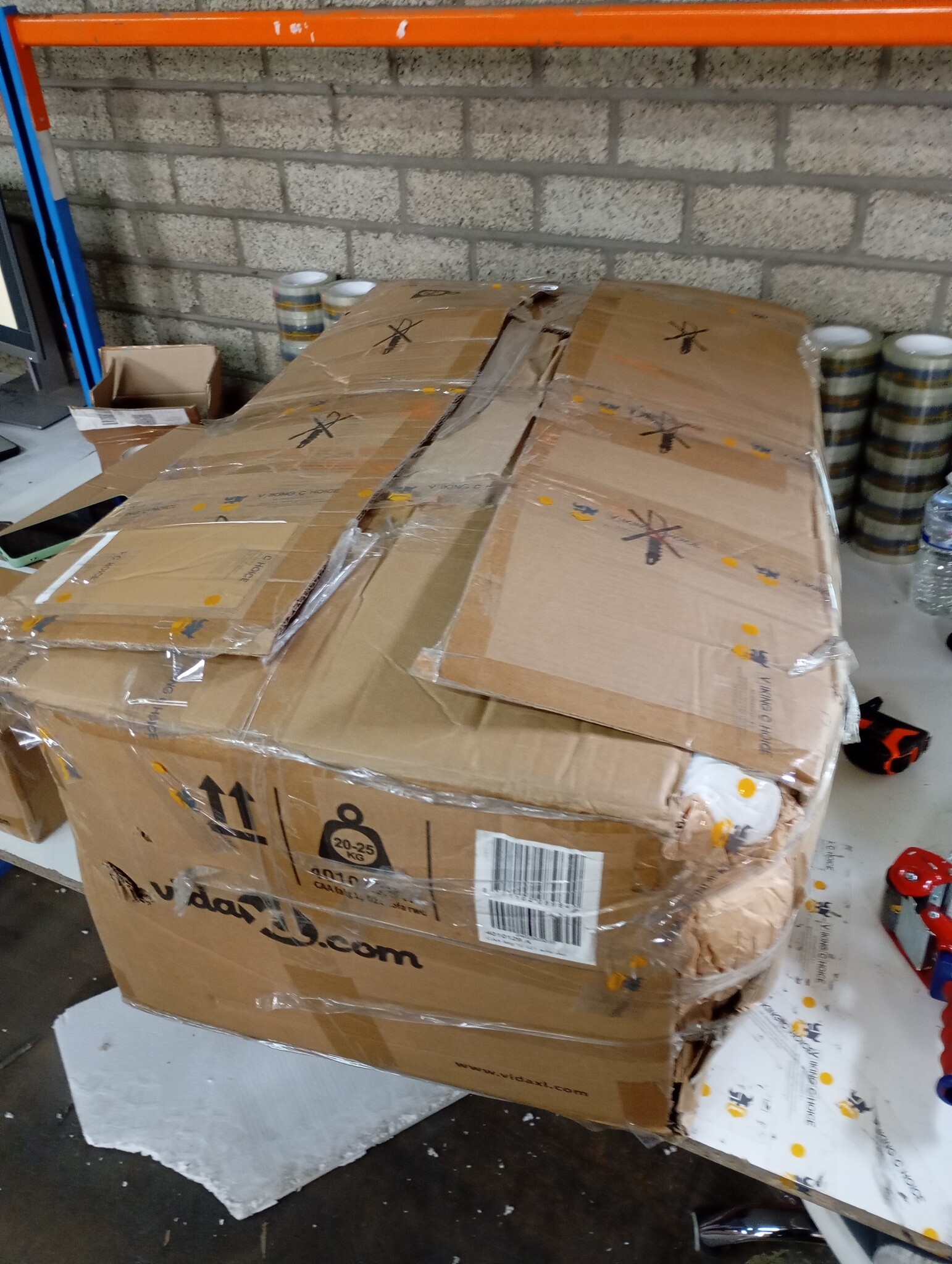 vidaXL Tweezitsbank Lichtgrijs - 45% Korting! (120cm)