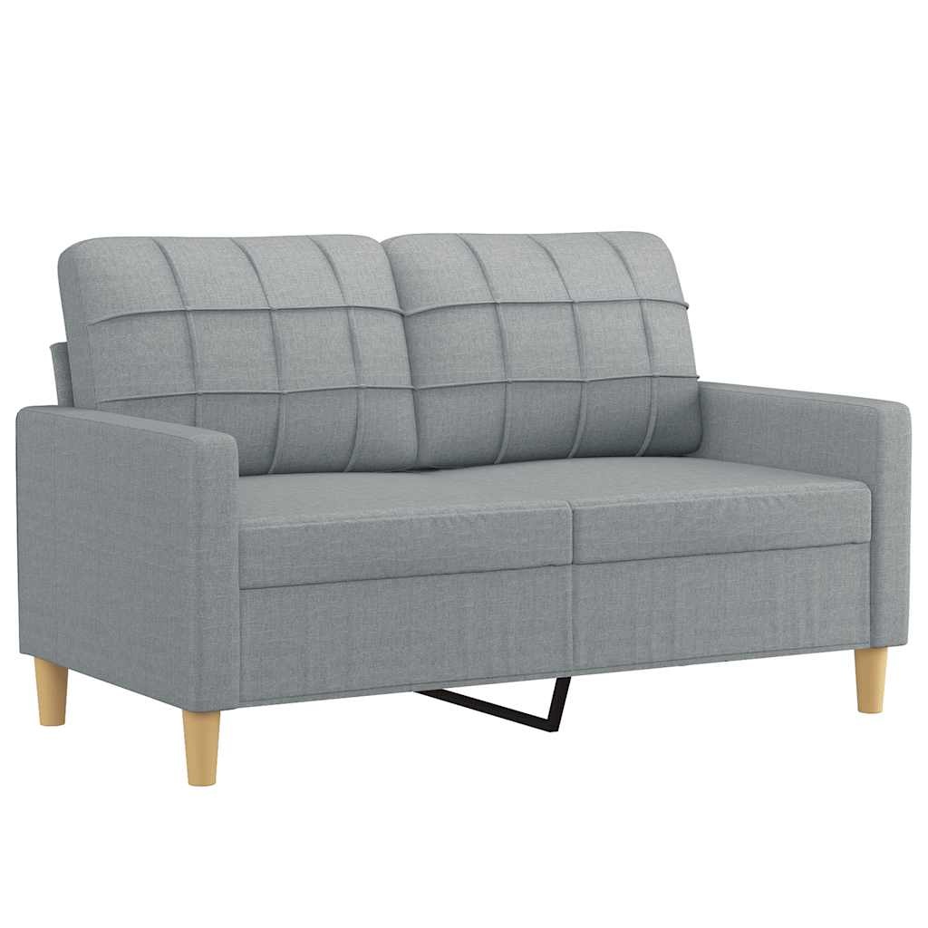 vidaXL Tweezitsbank Lichtgrijs - 45% Korting! (120cm)