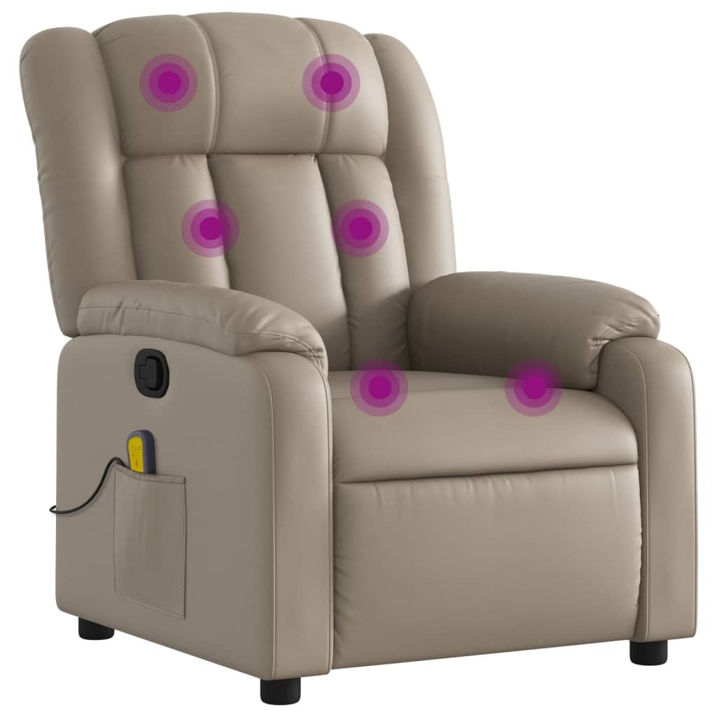 vidaXL Massagestoel Cappuccino - 35% Korting! Comfort & Relax
