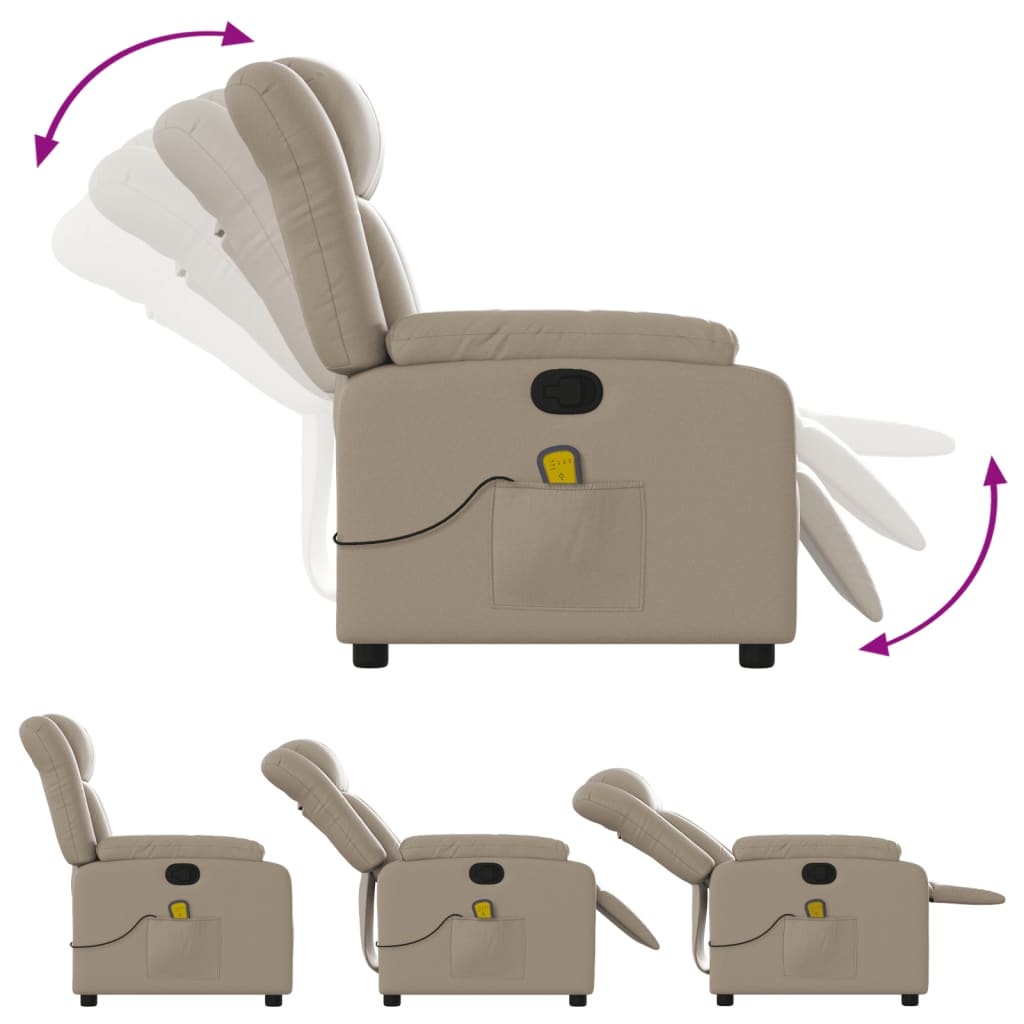 vidaXL Massagestoel Cappuccino - 35% Korting! Comfort & Relax