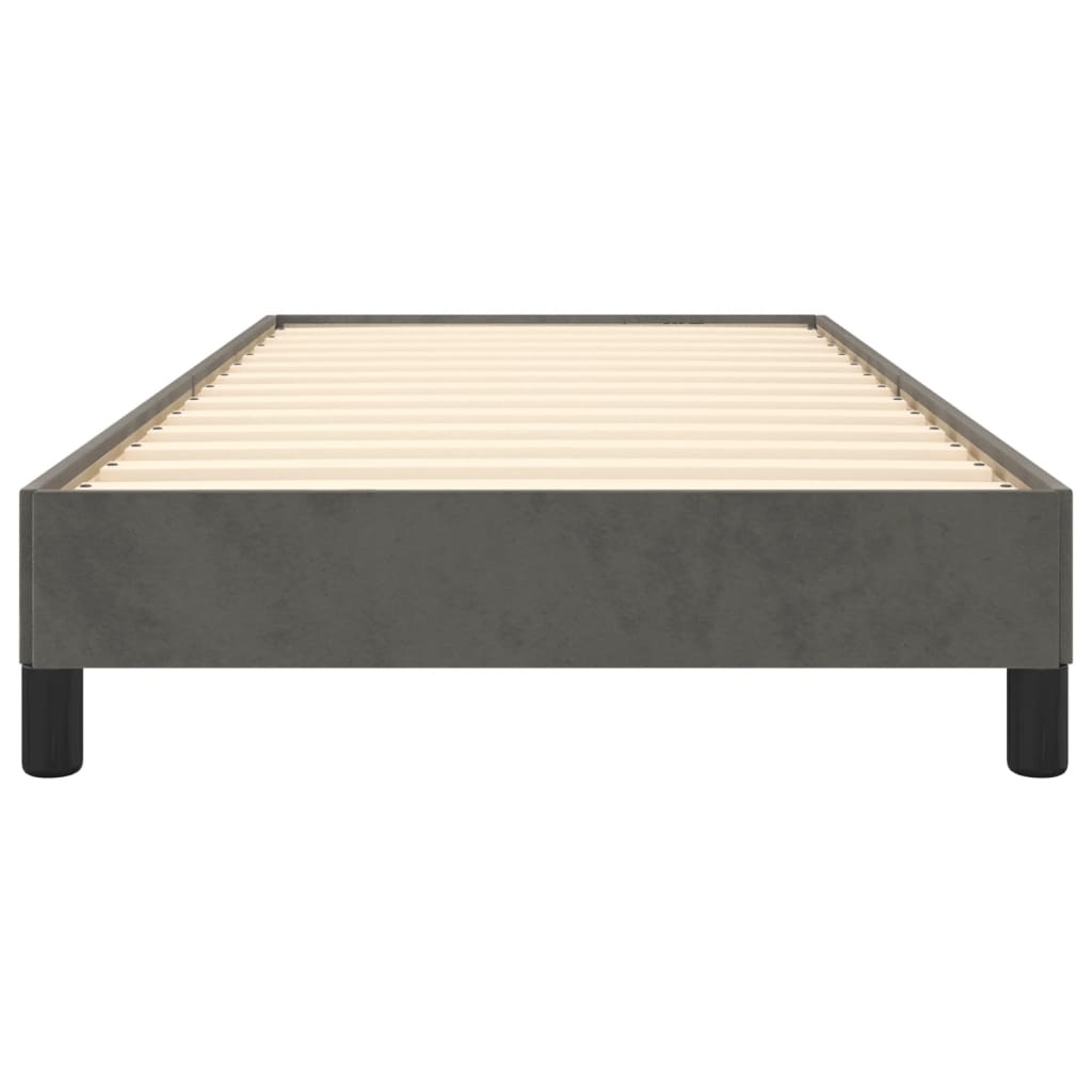 VidaXL Bedframe 100x200cm Donkergrijs Fluwelen Bed - 35% Korting!