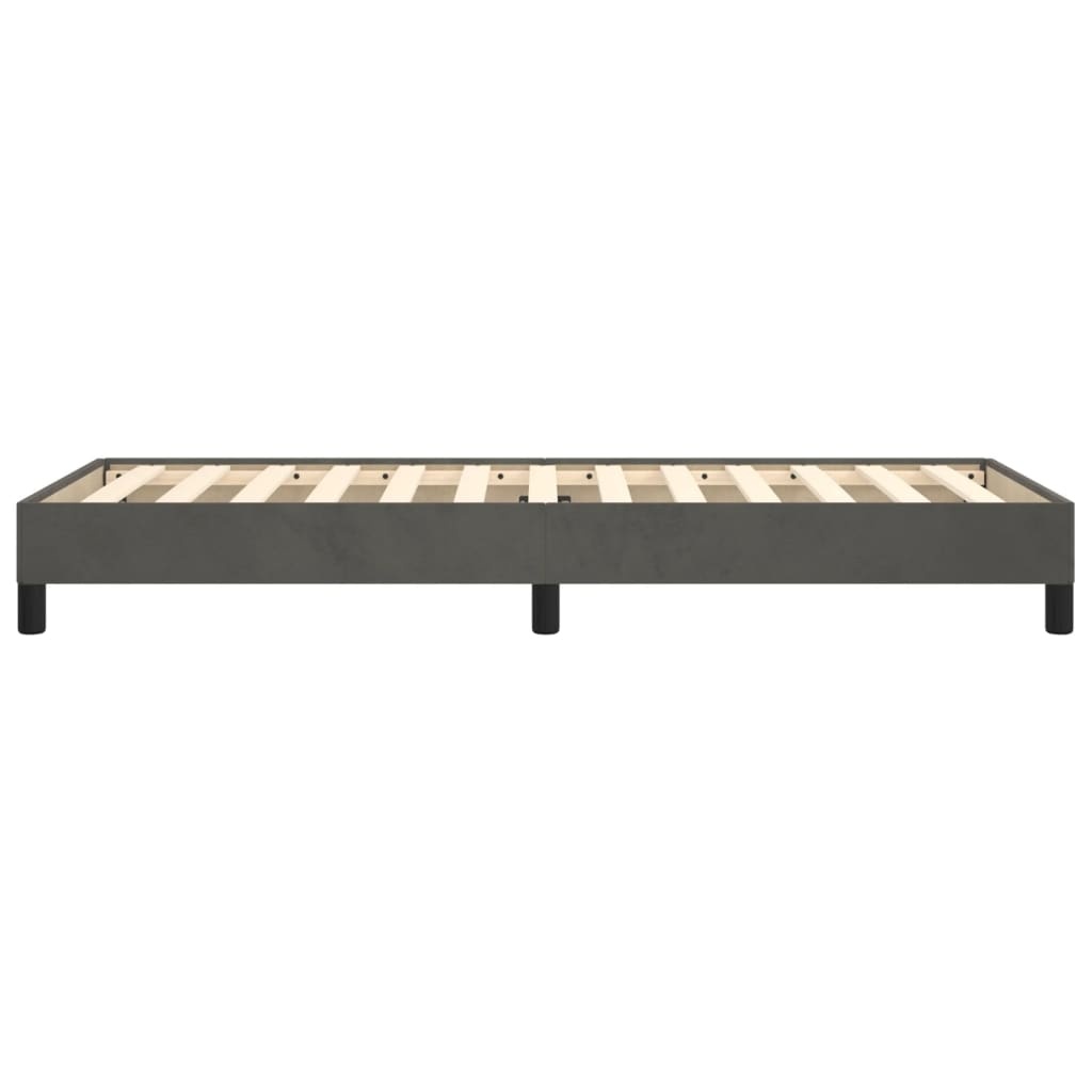 VidaXL Bedframe 100x200cm Donkergrijs Fluwelen Bed - 35% Korting!