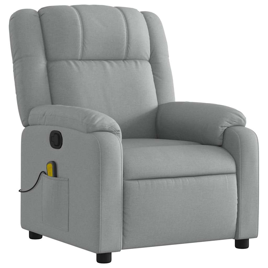 vidaXL Massagestoel Lichtgrijs - Verstelbaar & Comfortabel - 35% Korting!