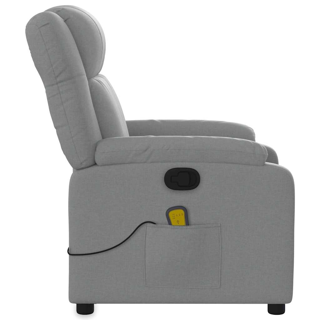 vidaXL Massagestoel Lichtgrijs - Verstelbaar & Comfortabel - 35% Korting!