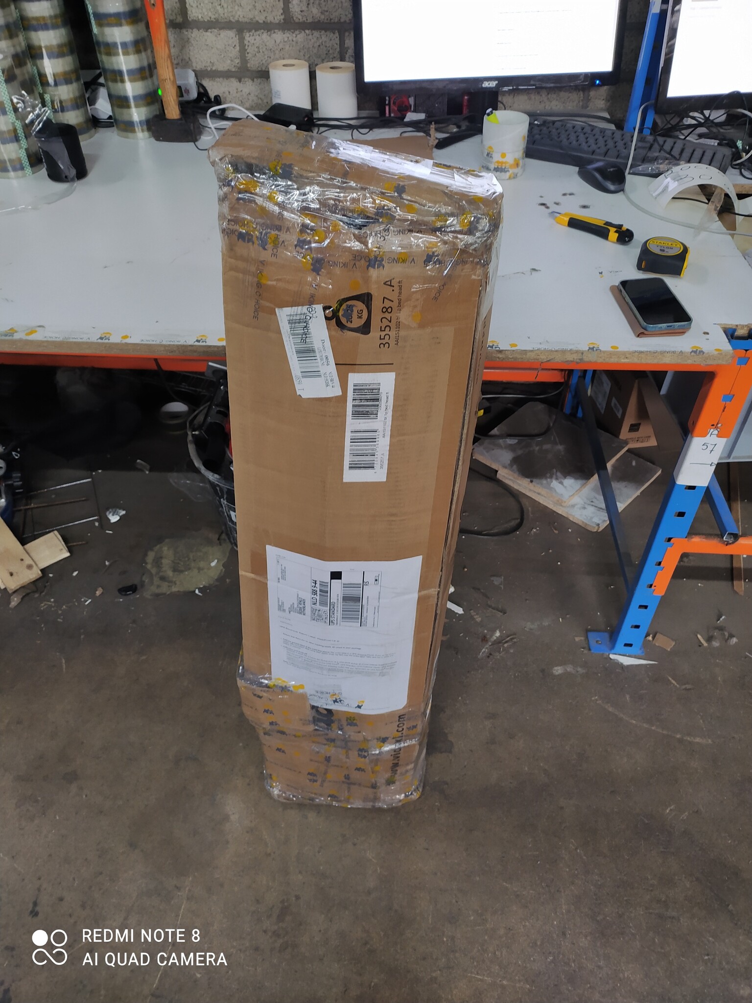 VidaXL Bedframe 150x200 Zwart - 45% Korting! (Zo Goed Als Nieuw)