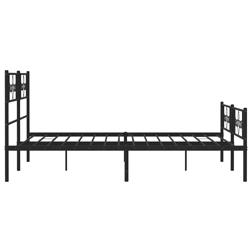 VidaXL Bedframe 150x200 Zwart - 45% Korting! (Zo Goed Als Nieuw)