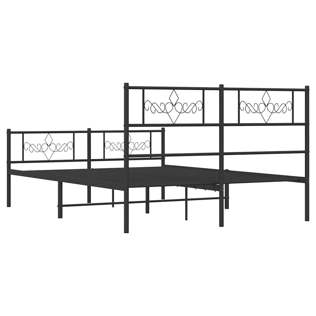 VidaXL Bedframe 150x200 Zwart - 45% Korting! (Zo Goed Als Nieuw)