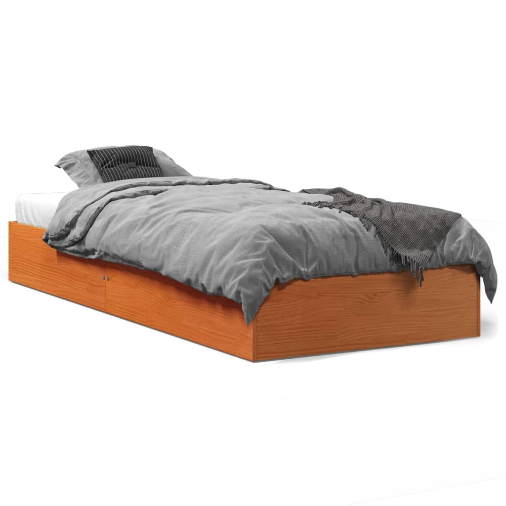 Grenen Bedframe 90x190 cm Wasbruin - 35% Korting!