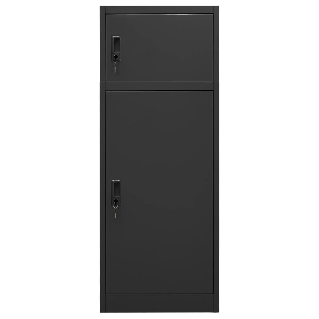 vidaXL Zadelkast Antraciet - 53x53x140cm - 35% Korting!