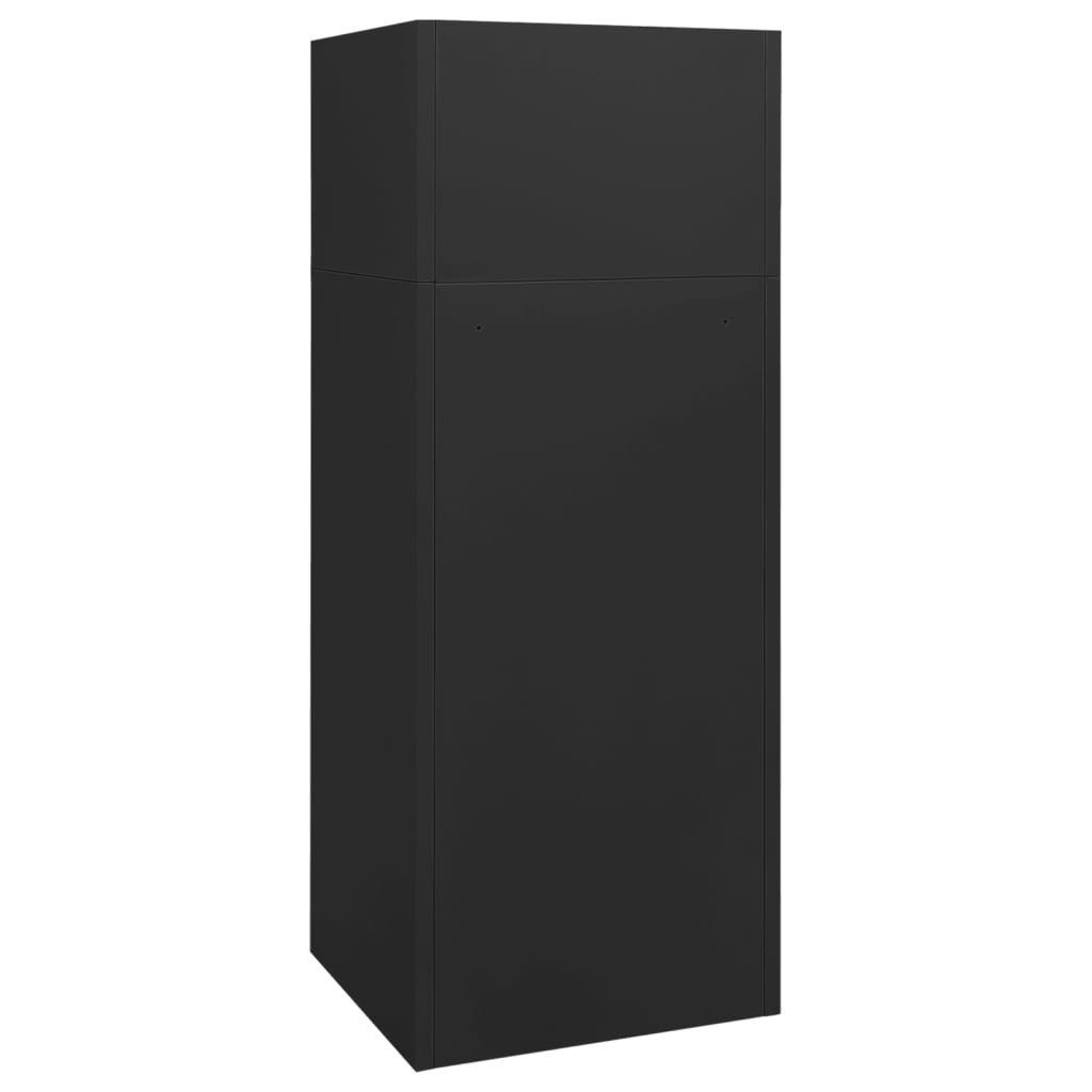 vidaXL Zadelkast Antraciet - 53x53x140cm - 35% Korting!
