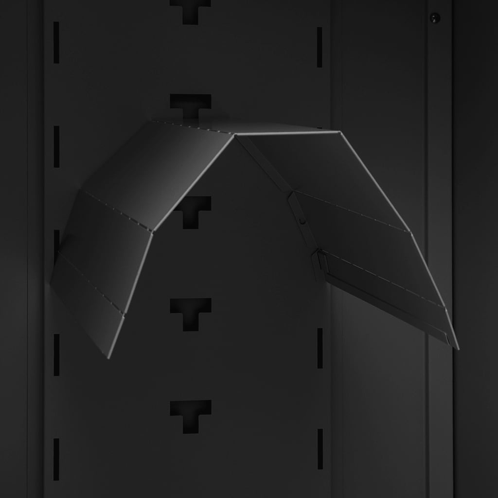 vidaXL Zadelkast Antraciet - 53x53x140cm - 35% Korting!