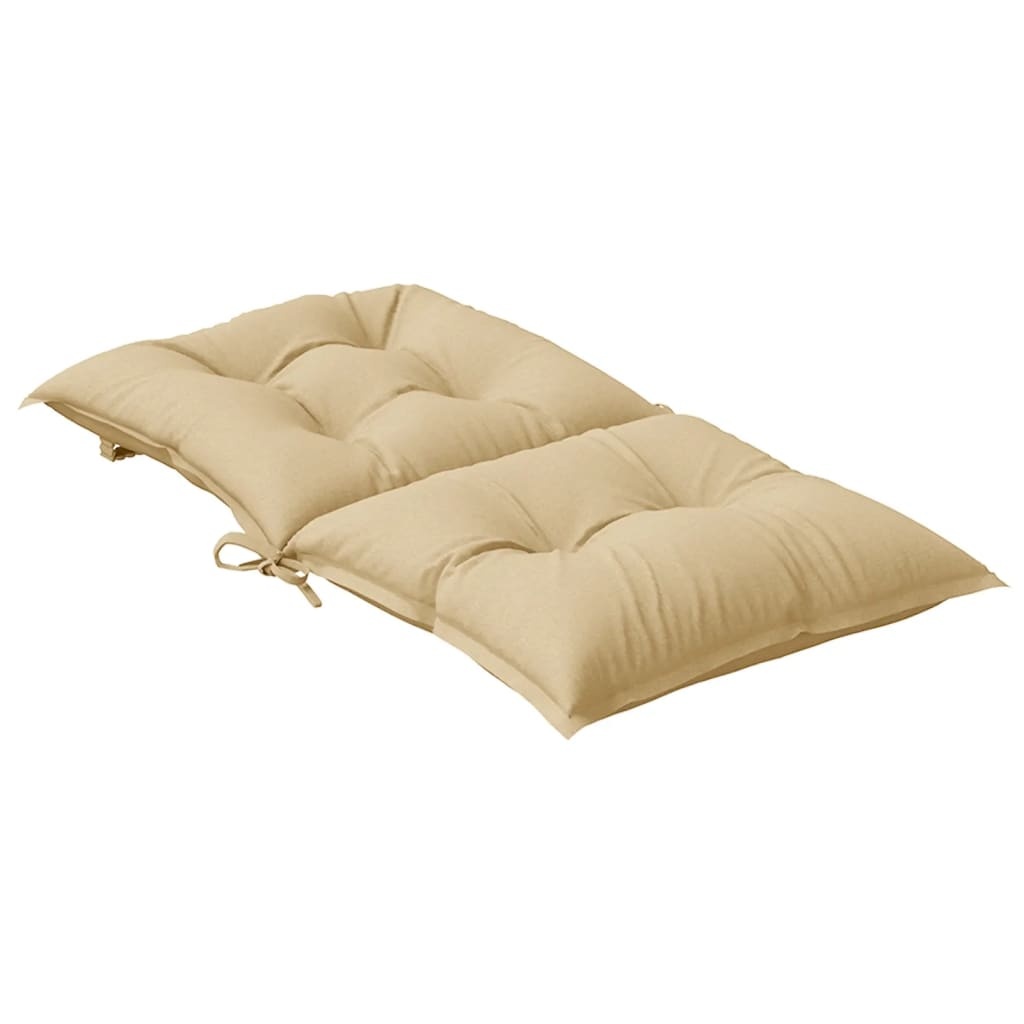 vidaXL Stoelkussens 4st Beige - Lage Rug - 35% Korting!