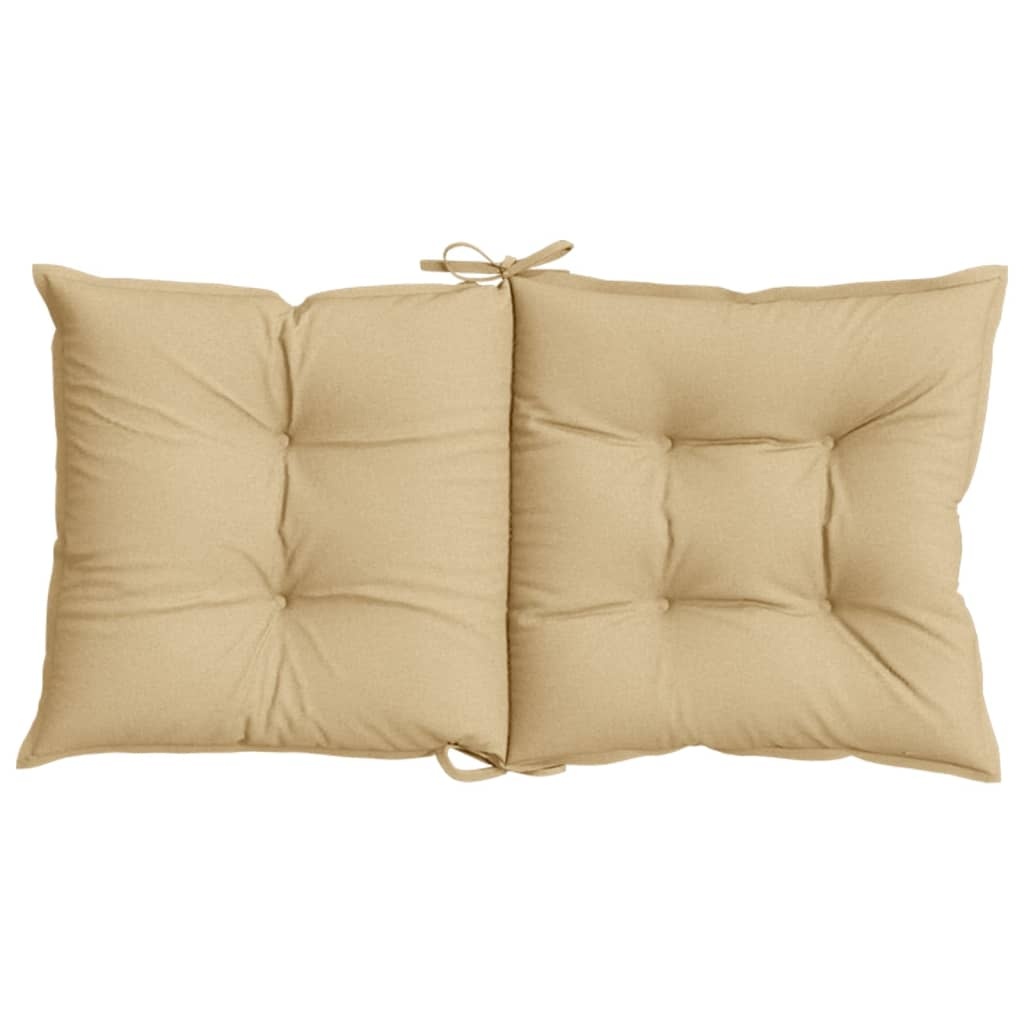vidaXL Stoelkussens 4st Beige - Lage Rug - 35% Korting!