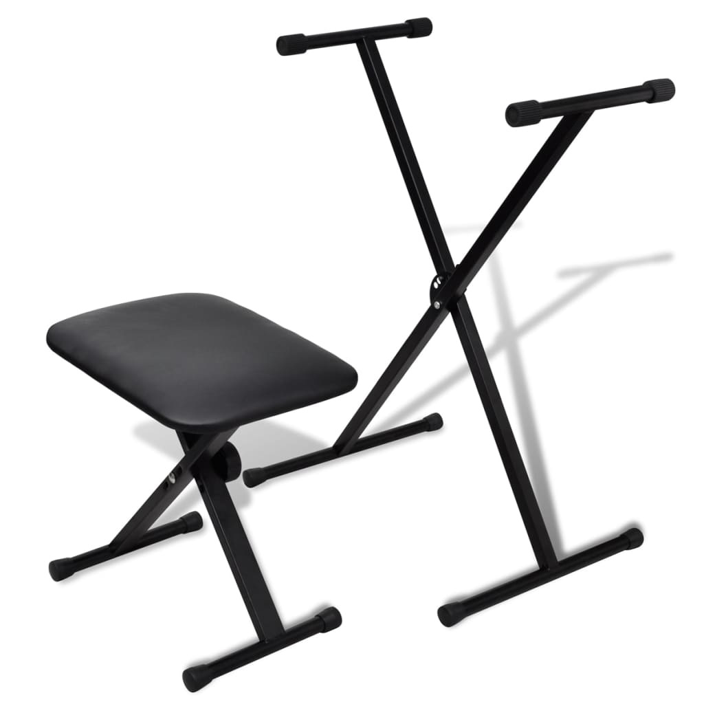 VidaXL Keyboard Standaard & Kruk Set - 45% Korting!