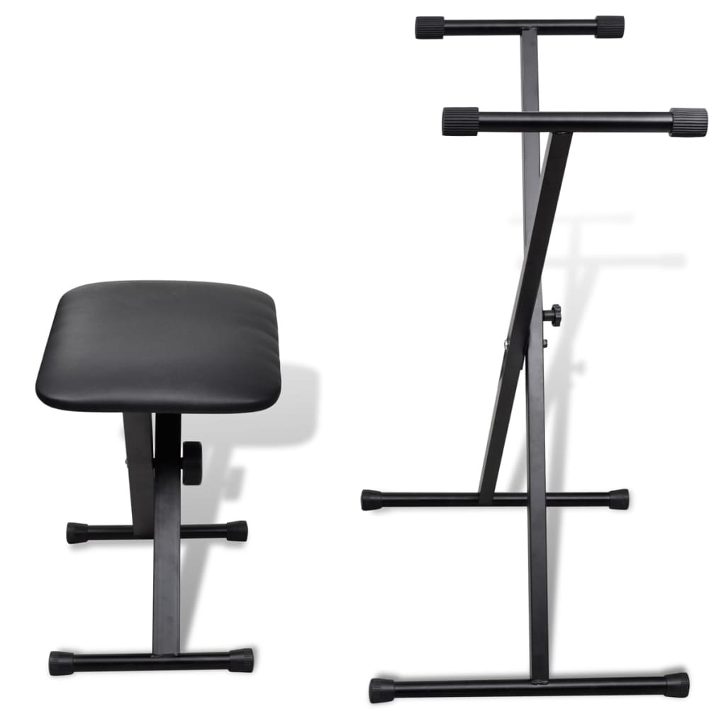 VidaXL Keyboard Standaard & Kruk Set - 45% Korting!