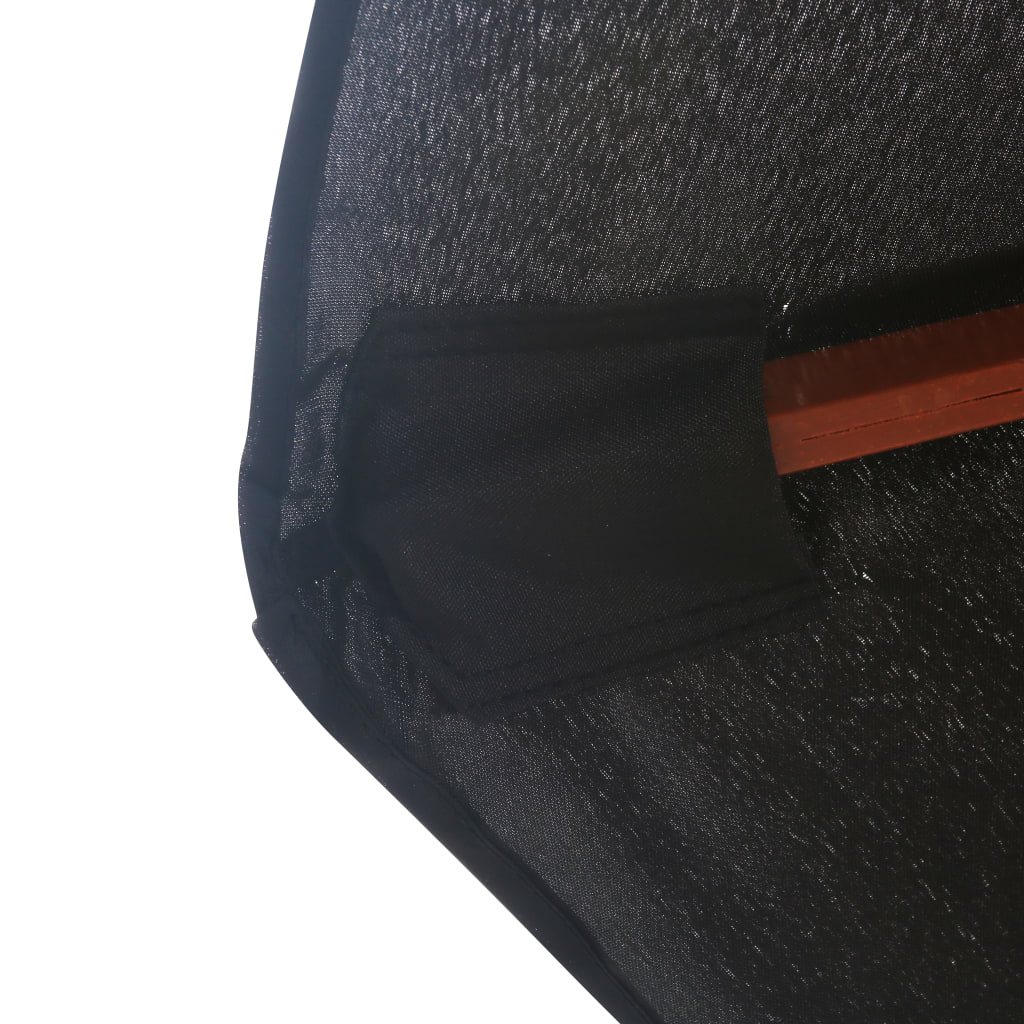 vidaXL Parasol Zwart 350cm Hout - 35% Korting!