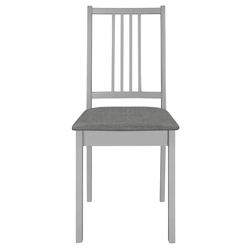 Eetkamerstoelen (4x) Massief Hout Grijs - 41% Korting!
