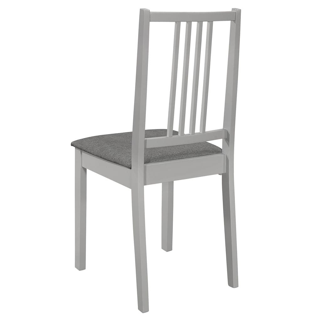 Eetkamerstoelen (4x) Massief Hout Grijs - 41% Korting!