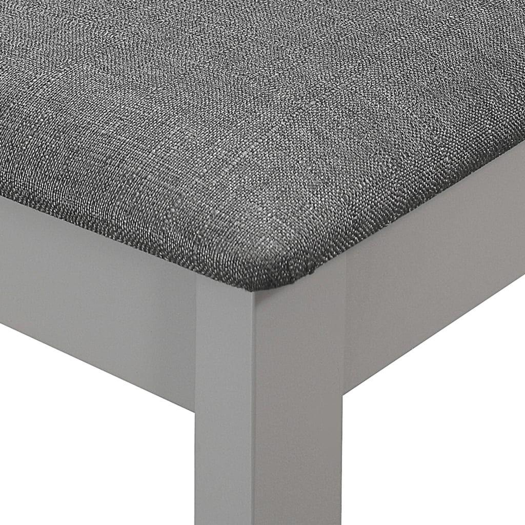 Eetkamerstoelen (4x) Massief Hout Grijs - 41% Korting!