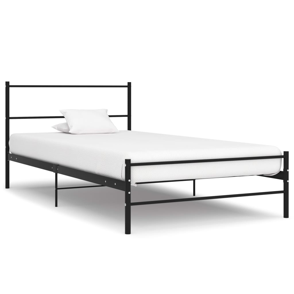 VidaXL Bedframe 90x200 Zwart - Licht Beschadigd - 47% Korting!