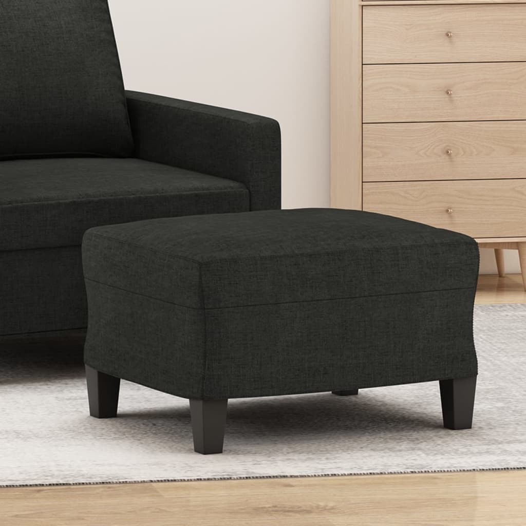 vidaXL Voetenbank Zwart 60x50cm - 35% Korting!