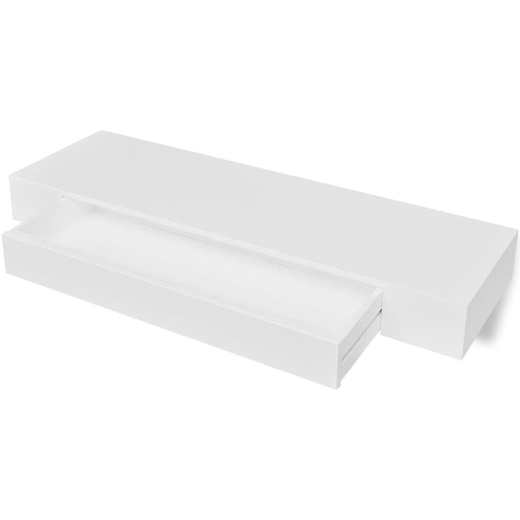 vidaXL Wandschap met Lade Wit - 35% Korting! Zo Goed Als Nieuw