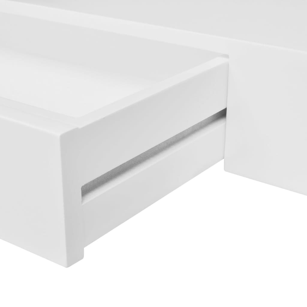 vidaXL Wandschap met Lade Wit - 35% Korting! Zo Goed Als Nieuw