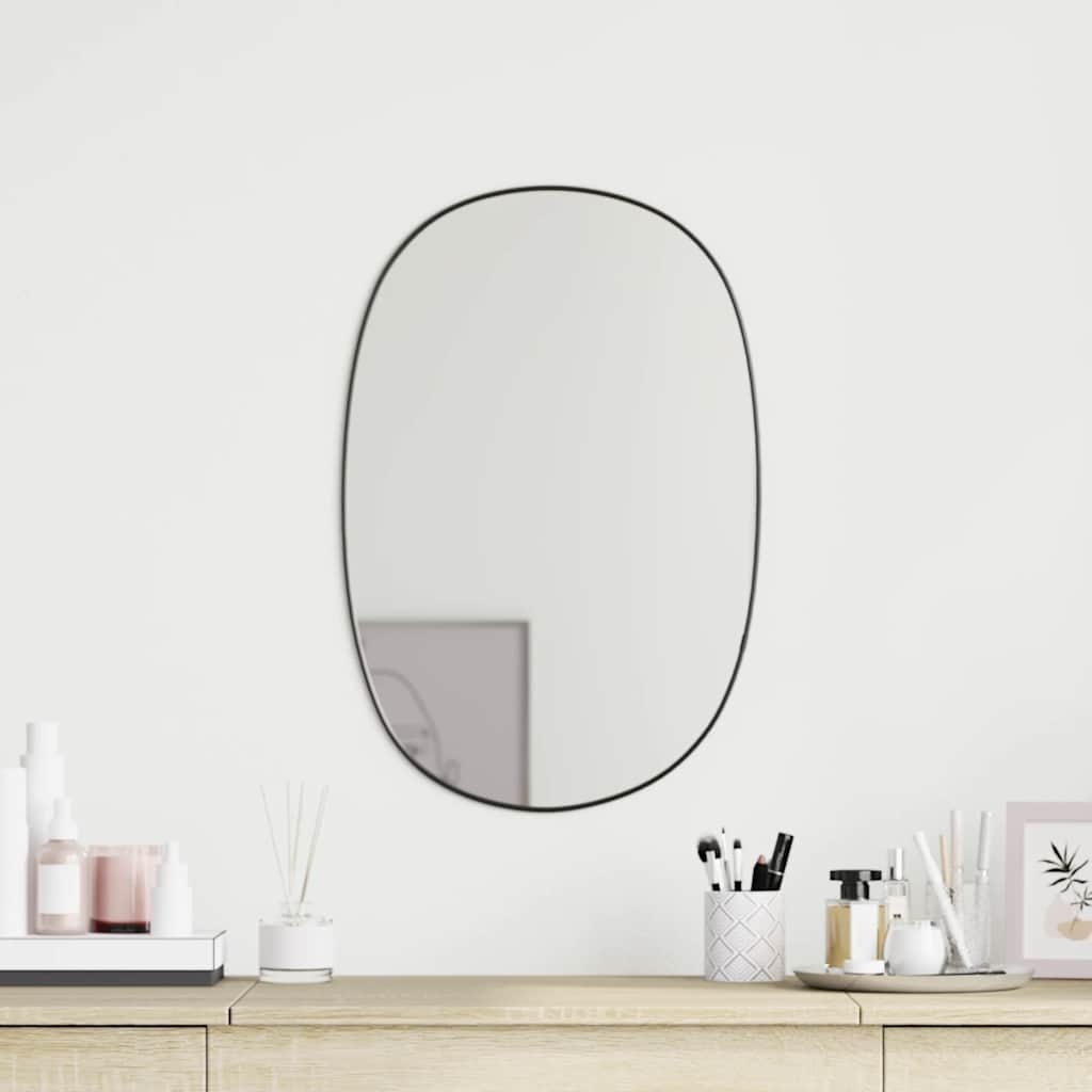 Wandspiegel 60x40 cm Zwart - 35% Korting! Nieuwstaat