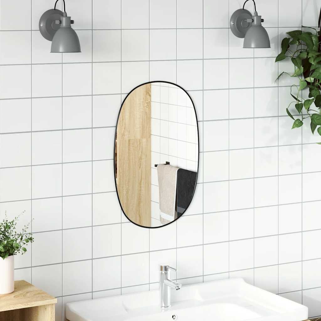 Wandspiegel 60x40 cm Zwart - 35% Korting! Nieuwstaat