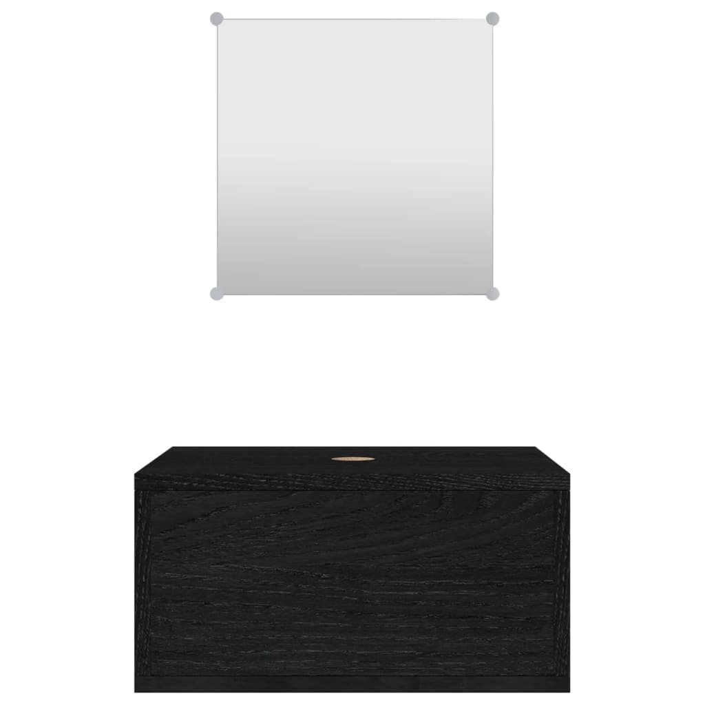 vidaXL Badkamermeubelset Zwart - 2-delig - 35% Korting!