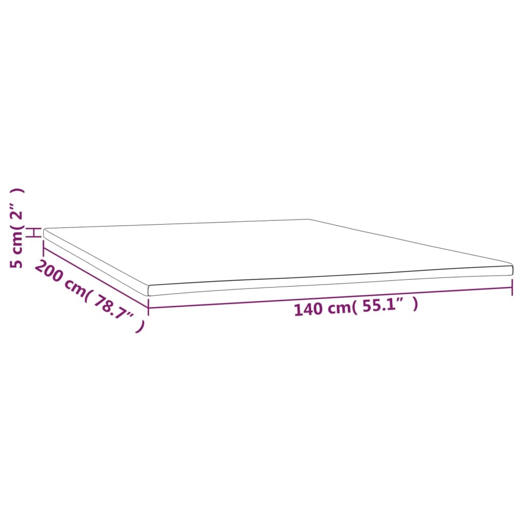 vidaXL Dekmatras 140x200 - Topstaat, 35% Korting!