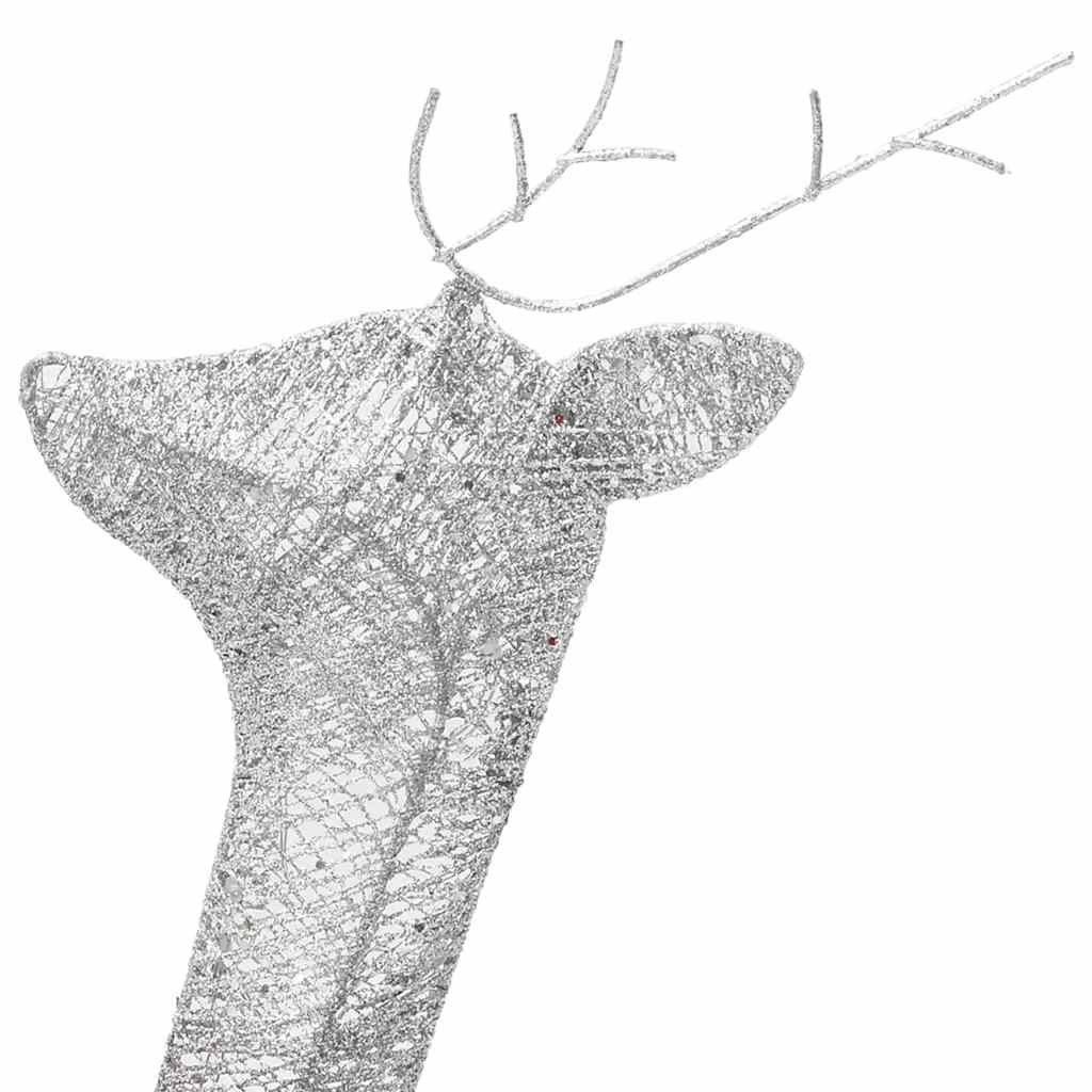 Kerst Rendierfamilie Wit/Zilver - 270cm - 35% Korting!