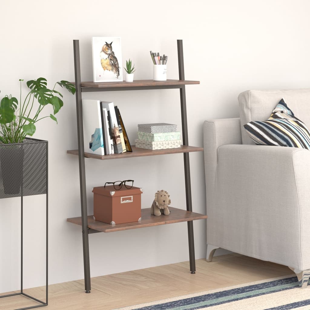 VidaXL Ladderrek Donkerbruin/Zwart - 35% Korting!
