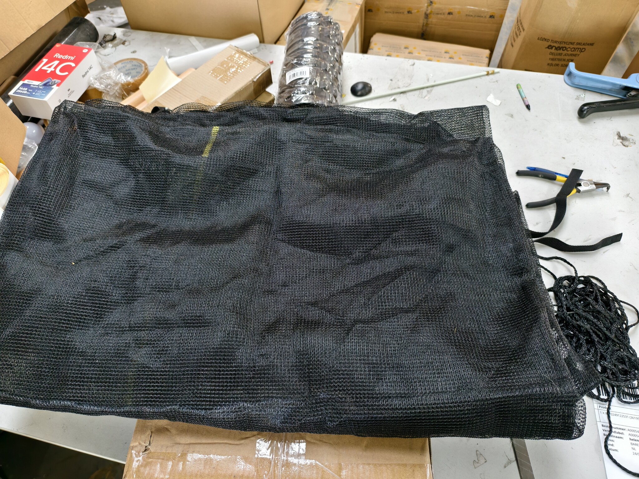 Trampoline Net 244cm Binnenrand - 50% Korting! Gebruikt, hondenharen