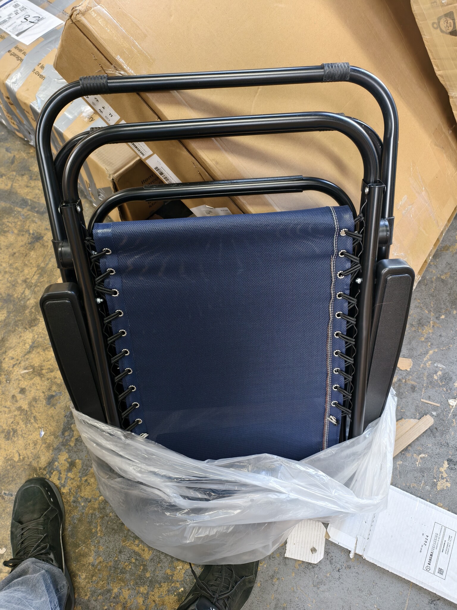 Zero Gravity Tuinstoel Donkerblauw - 55% Korting!