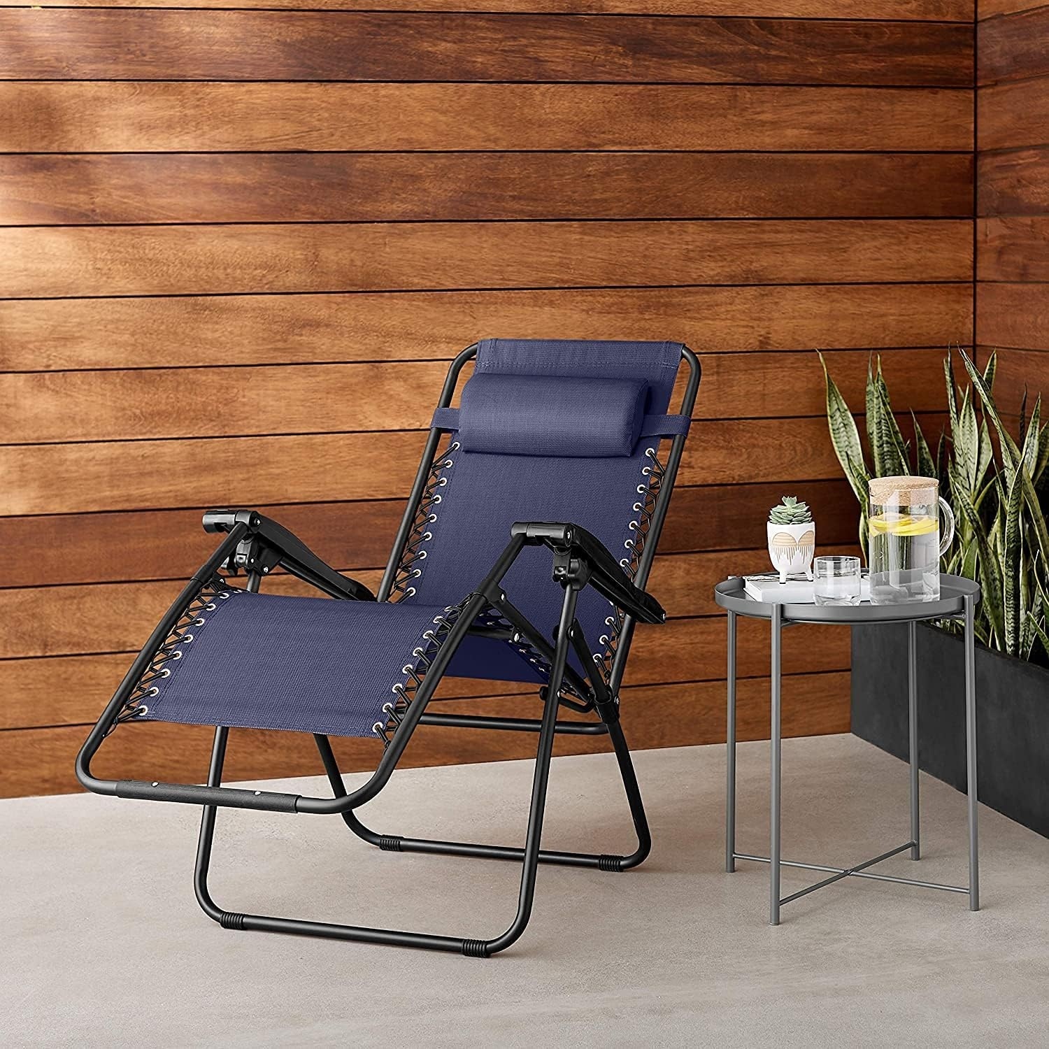 Zero Gravity Tuinstoel Donkerblauw - 55% Korting!