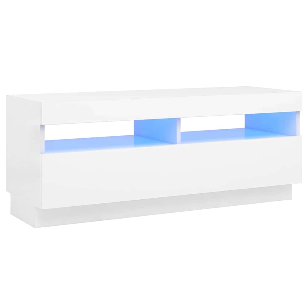 vidaXL TV-meubel LED Wit 100cm - 42% Korting!
