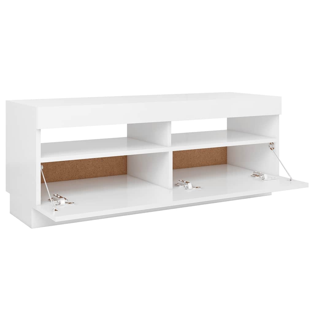 vidaXL TV-meubel LED Wit 100cm - 42% Korting!
